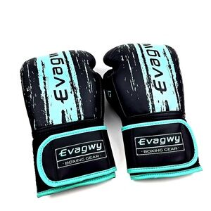 Evagwy Boxing Gear Boxing Gloves 12oz Pro Training Adjustable Strap Men Women